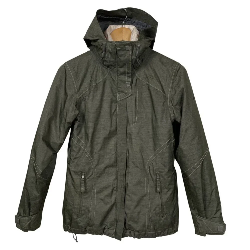 Columbia‎ Interchange Jacket Womens XS 3-in-1  Omni Tech Green & White